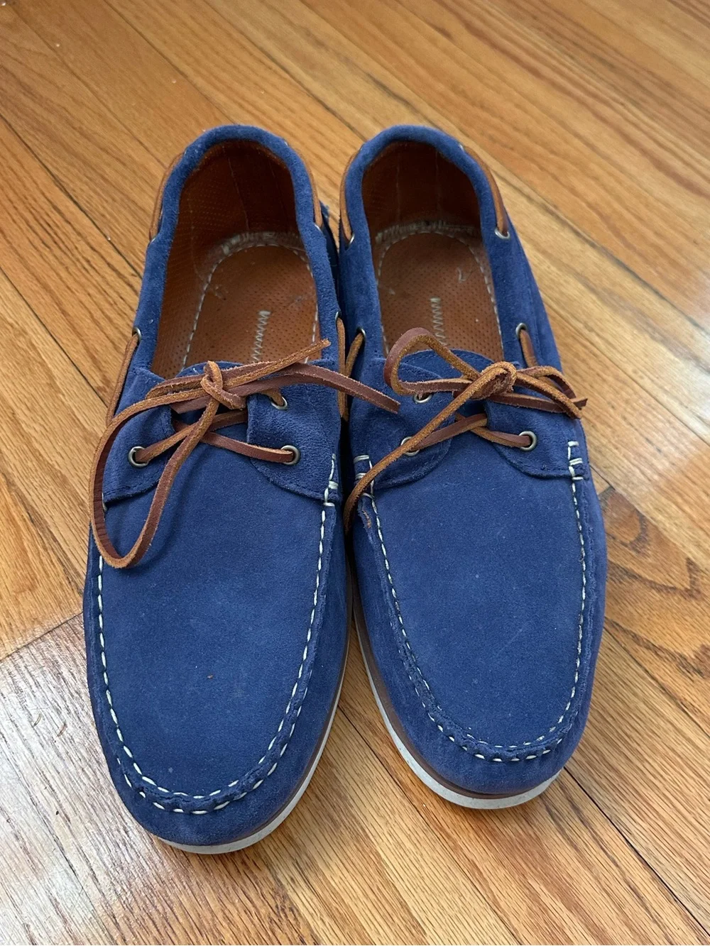 Allen Edmonds Force 10 Boat Shoe - Blue Suede